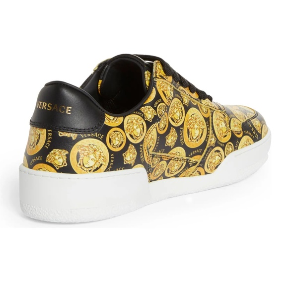 NIB $695 VERSACE Ilus Medusa Low Top Sneaker 38/8 - Picture 2 of 6